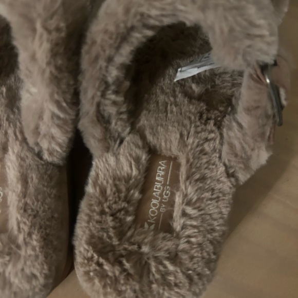 Koolaburra by UGG Furr-ah Buckle Slide Faux Fur Amphora Slippers Size 9 - Picture 5 of 6
